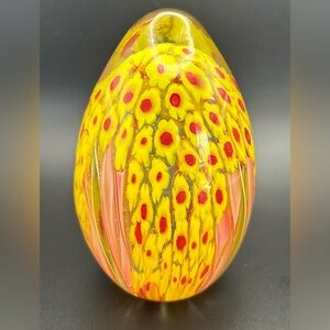 Millifiori glass paperweight